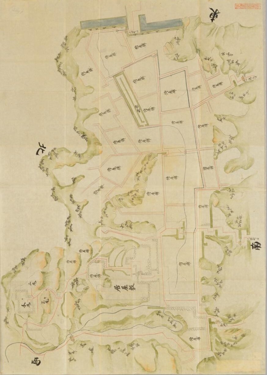 奥州二本松城之図 （『日本古城絵図　東山道之部』国立国会図書館デジタルコレクション ）の画像。